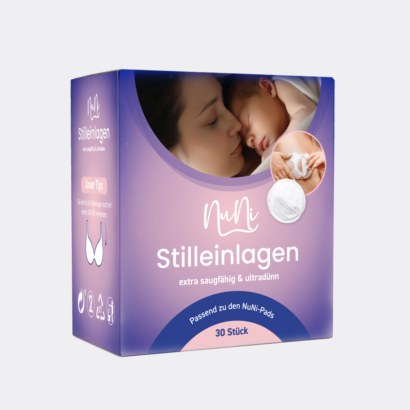 Ultra dünne Einmalstilleinlagen 30 Stück